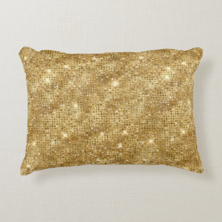 Guld Glitter Prydnadskudde