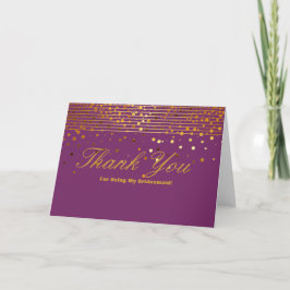 Guld Glitter Rand för att ha varit min kollega Tack Kort