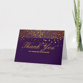 Guld Glitter Rand för att ha varit min kollega Tack Kort