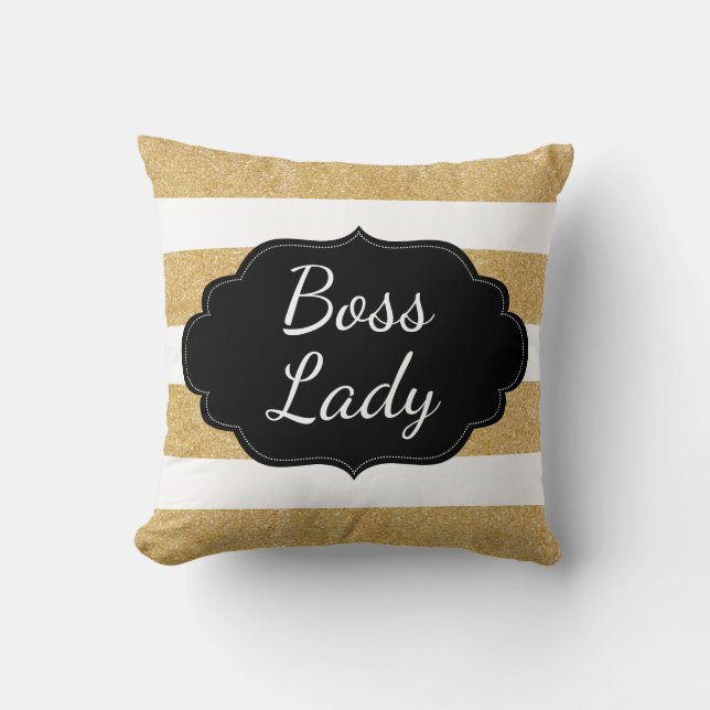 Guld Glitter | RAND Kudde (Framsida)