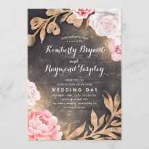 Guld Glitter | Rustic Land Blommigt Bröllop