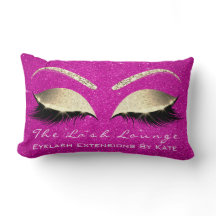 Guld Glitter Shock rosa Makeup Öga Lash Beauty