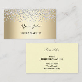 Guld glitter Silve Affärskort Visitkort