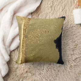 Guld glitter skuggade abstrakt kudde