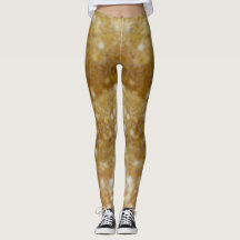 Guld Glitter Slime Leggings