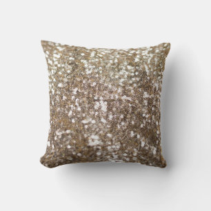 Guld Glitter Sparkling Glam Girly Glitzy Kudde