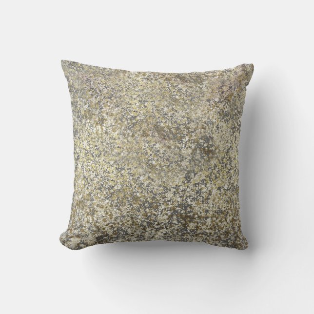 Guld Glitter Spricka Modern Chic Glam Glitter Kudde (Framsida)