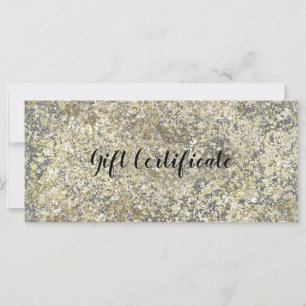 Guld Glitter Spricka Modern Chic Presentkort