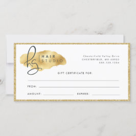 Guld Glitter Swash Bougie Boutique Salon Gift Cert