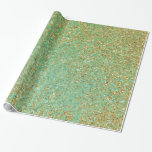 Guld Glitter Teal Aqua Girly Glam Trendig Party Presentpapper<br><div class="desc">Guld Teal Aqua Girly Glam Trendig Party Wrapping Papprare</div>