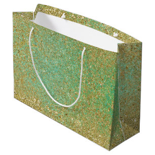 Guld Glitter Teal Aqua Glittery Glam Gnistra Party