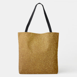 Guld glitter tygkasse