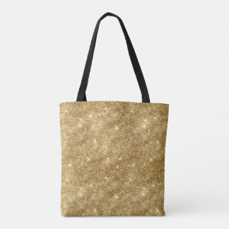 Guld Glitter Tygkasse
