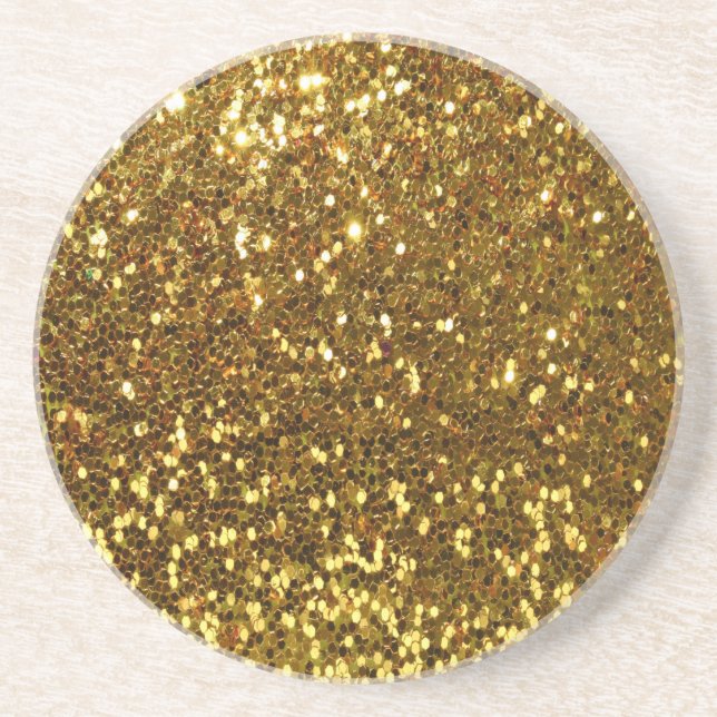 Guld Glitter Underlägg Sandsten (Framsidan)