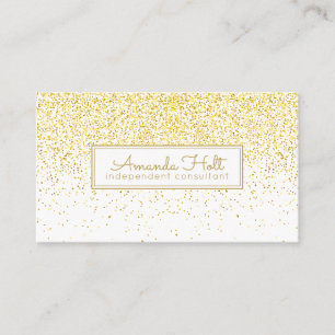 Guld- glitter visitkort