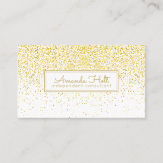 Guld- glitter visitkort