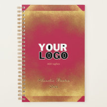 Guld Glitter Viva Magenta Anpassningsbar Logotyp S