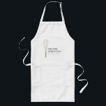 Guld Glitter Whisk Bakery Apron Långt Förkläde<br><div class="desc">Koordinerar med visitkortsmallen för visitkort i Glitter senast 201.00. Ett chic anpassade-förkläde med en faux glittery guld whisk tillsammans med ditt namn eller ditt företag namn. Underbar för bagerier,  konditorer,  hembakade varor,  gåvor och annat. © 1201AM-KREATIV</div>