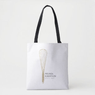 Guld Glitter Whisk Bakery Tygkasse