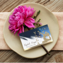 Guld Glitter Women Silhouette,Yoga Brush Stroke