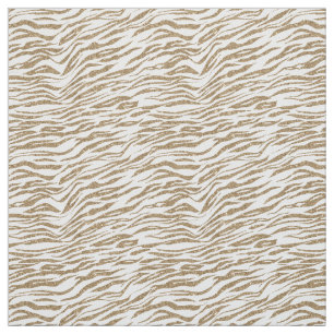 Guld Glitter Zebra Tyg