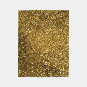 Guld- glitterfilt fleecefilt