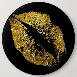 Guld- glitterläppar knapp