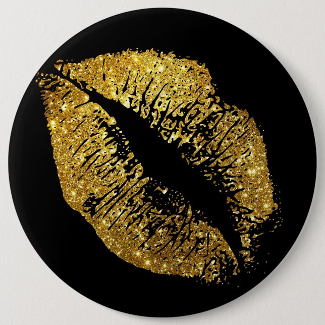 Guld- glitterläppar knapp (Framsida)