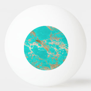 Guld- glittermarmor för enorm moderiktig modern pingisboll