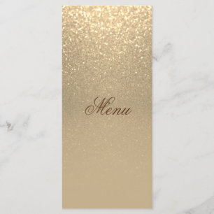 Guld- glittermeny meny