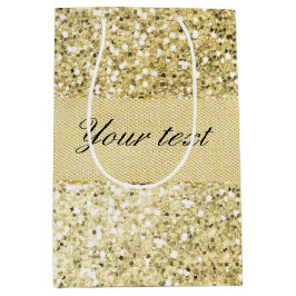 Guld- glitterpersonlig för utsmyckad Faux