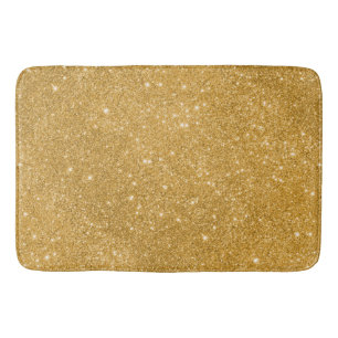 Guld- glitterSparkles Badrumsmatta