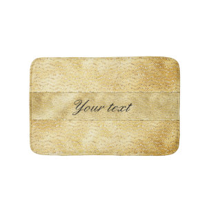 Guld- glittersparrar för chic Faux Badrumsmatta