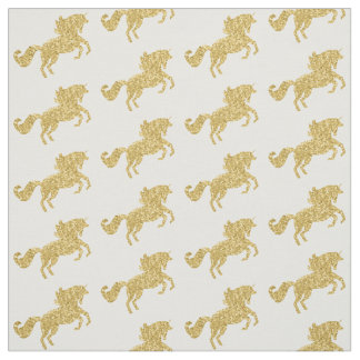 Guld- glitterUnicorntyg Tyg