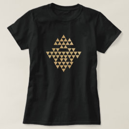 Guld Glittery Mojave Mönster T Shirt