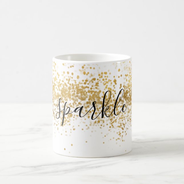 Guld Glitz Confetti Gnistra Kaffemugg (Center)