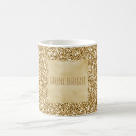 Guld Glitz Glitter Gnistra Kaffemugg