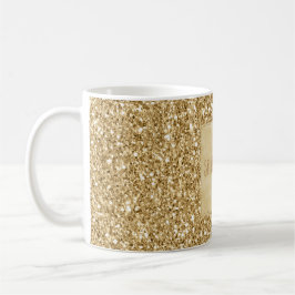 Guld Glitz Glitter Gnistra     Kaffemugg