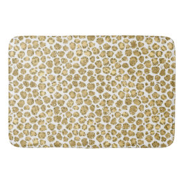 Guld Glitz Glitter Leopard      Badrumsmatta