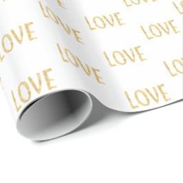 Guld Glitz Kärlek Presentpapper