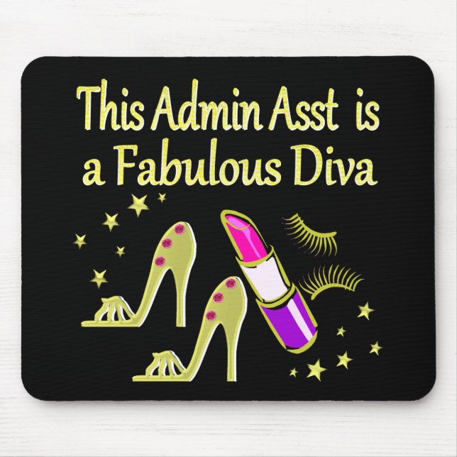 GULD GLITZY ADMIN ASSISTANT DIVA DESIGN MUSMATTA (Framsidan)