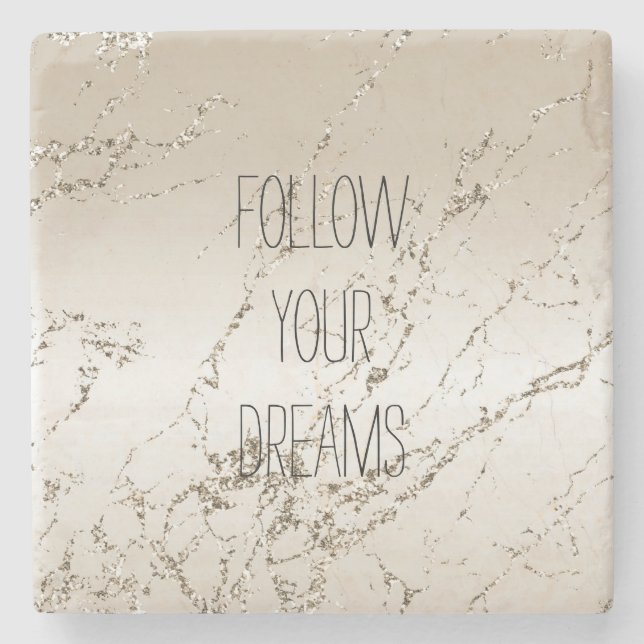 Guld Glitzy Gnistra Ombre Stenunderlägg (Framsidan)