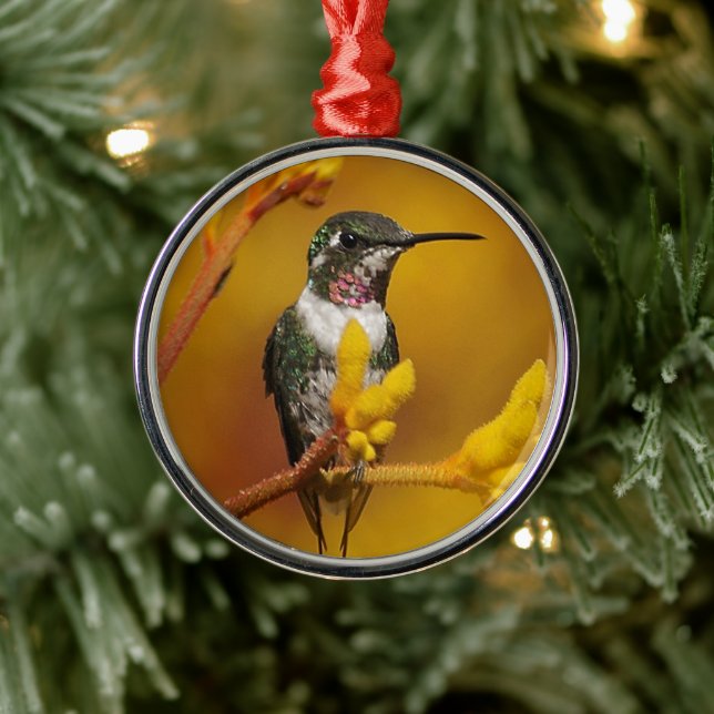 Guld- glöd julgransprydnad metall (Träd)