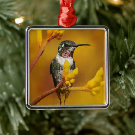 Guld- glöd julgransprydnad metall