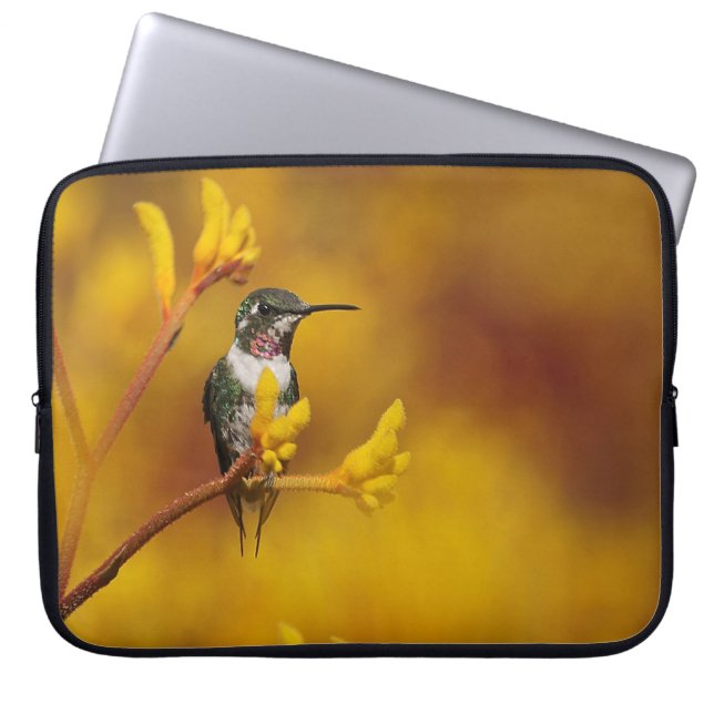 Guld- glöd laptop sleeve (Framsidan)