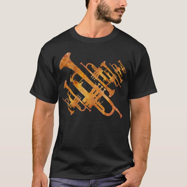 Guld- glödtrumpeter tee (Framsida)