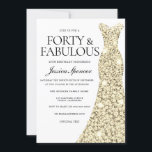 Guld Gnistra 40 & Fabulous 40:e födelsedagen Inbjudningar<br><div class="desc">Guld Gnistra 40 & Fabulous 40:e födelsedag Fabulous Women 40:e födelsedag party Variationer i inbjudan och matchande artiklar i vår butik</div>