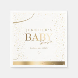 Guld Gnistra Baby Shower Napkins Pappersservett