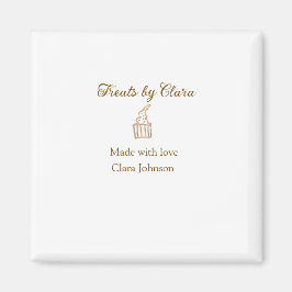 Guld gnistra behandlar bakverk som tillverkats med magnet