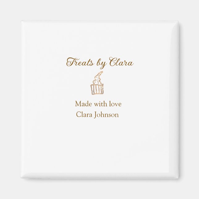 Guld gnistra behandlar bakverk som tillverkats med magnet (Framsidan)